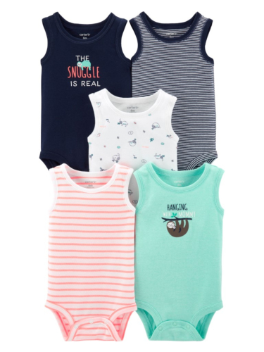 חמישיית בגדי גוף גופייה צבעוני