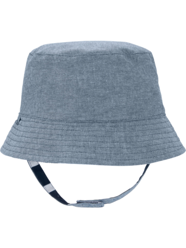 כובע  דו צדדי פסים כחול