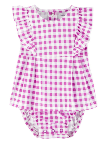 שמלת בגד גוף משבצות