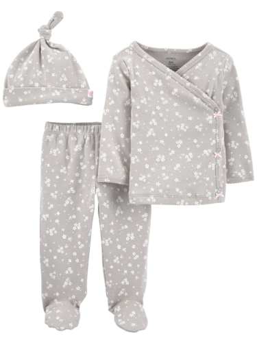 מארז חזייה רגלית וכובע אפור