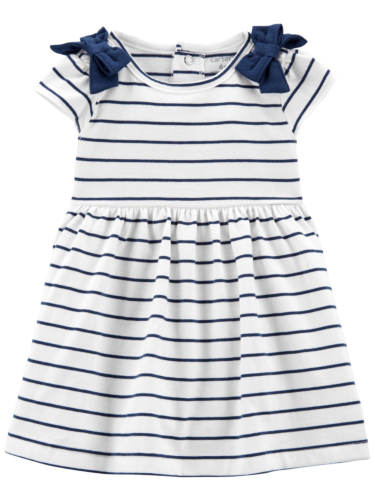 שמלת פסים פפיונים