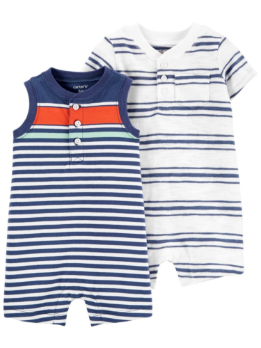 מארז זוג אוברולים פסים