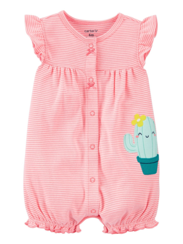 אוברול קצר פסים קקטוס