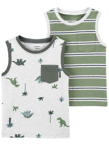 זוג גופיות דינוזאורים/פסים