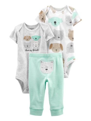 זוג בגדי גוף ומכנס דובון