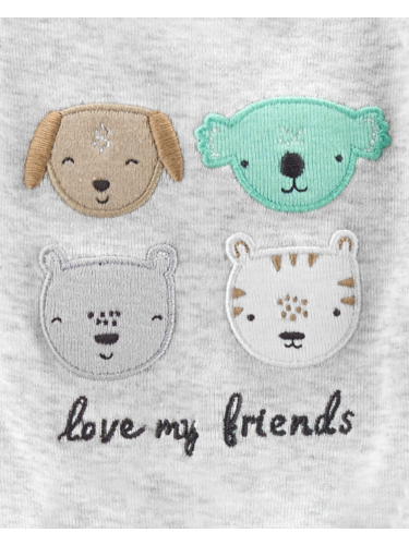 זוג בגדי גוף ומכנס דובון