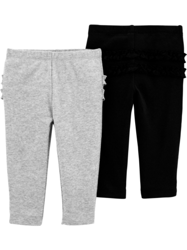 זוג מכנסיים שחור/מלאנג'