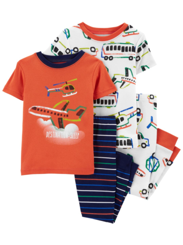 זוג פיג'מות כלי תחבורה