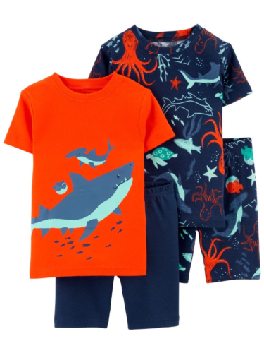 זוג פיג'מות קצרות לויתנים