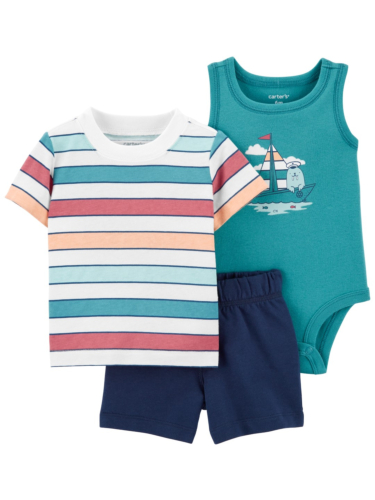 סט 3 חלקים פסים