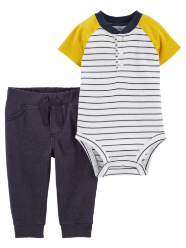 חליפת 2 חלקים רגלן פסים