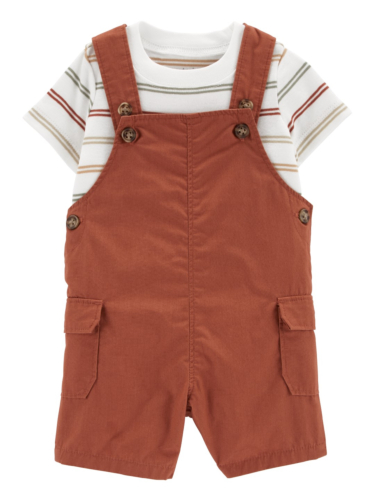 סט אוברול וחולצת פסים