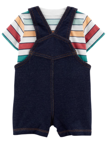 סט אוברול וחולצת פסים