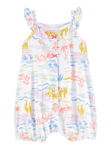 אוברול קצר גופייה הוואי