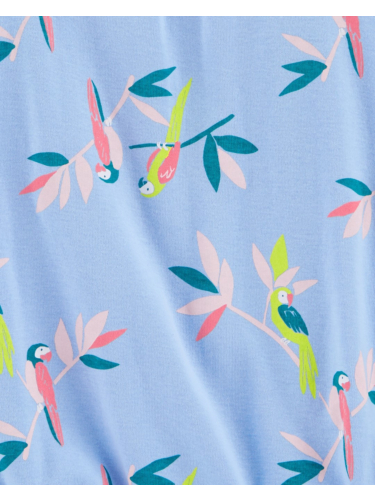 אוברול קצר גופייה תוכים