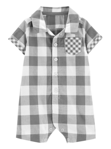 אוברול אריג משובץ