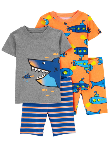 פיג'מת 4 חלקים כרישים