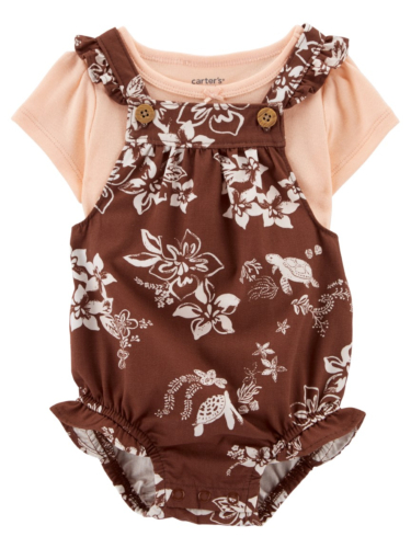 אוברול פרחוני וחולצה