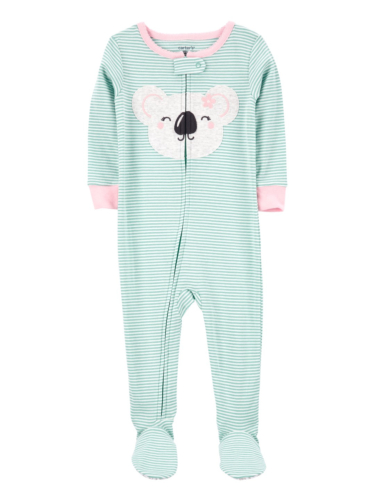 אוברול ארוך פסים דובון