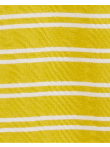 חליפת 2 חלקים פולו פסים צהובים