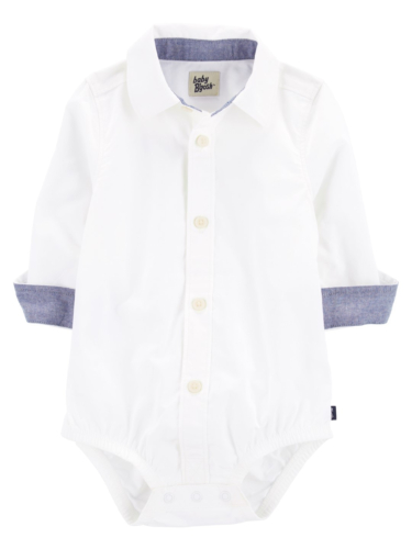 בגד גוף אריג לבן