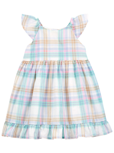 שמלת אריג משובצת