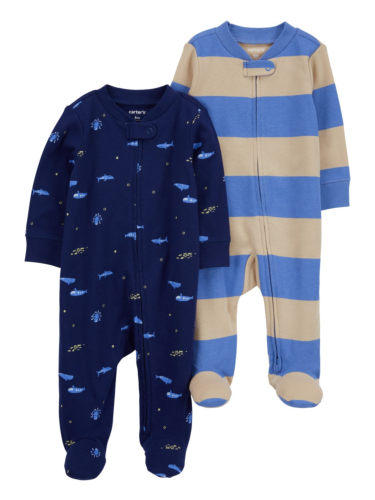 זוג אוברולים ארוכים כריש / פסים