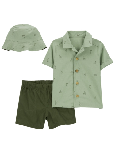 מארז 3 חלקים ירוק זית