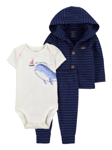 מארז קרדיגן 3 חלקים פסים לויתן