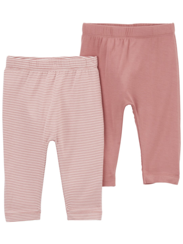 זוג מכנסי ויסקו אלסטן ורוד