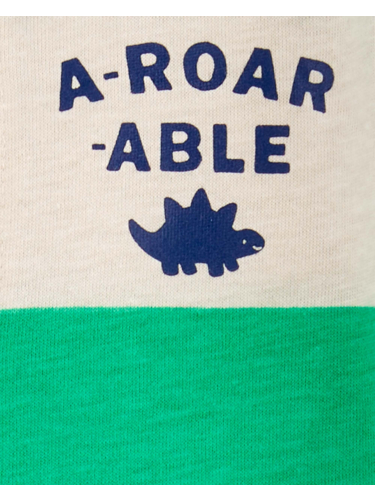 אוברול קצר פסים דינוזאור