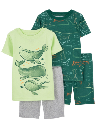 פיג'מה 4 חלקים כרישים