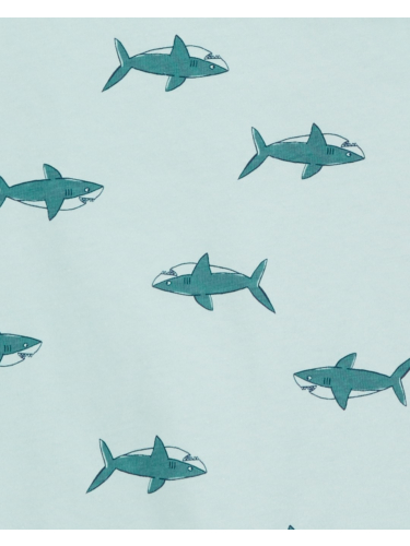 זוג אוברולים קצרים כרישים