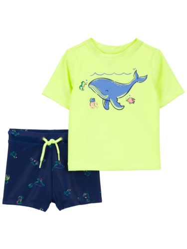 בגד ים 2 חלקים שרוול קצר דולפין