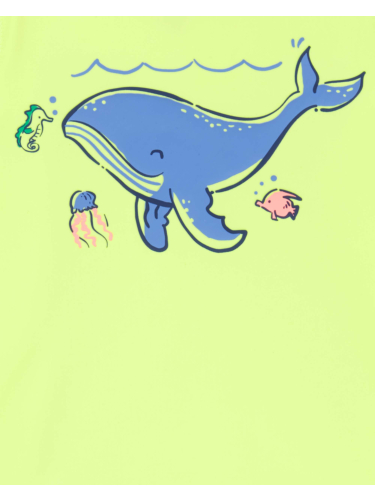 בגד ים 2 חלקים שרוול קצר דולפין