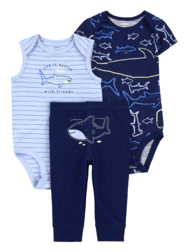 זוג בגדי גוף ומכנס כרישים