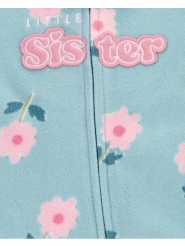 אוברול פליז פרחים sister