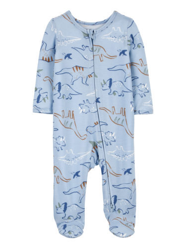 אוברול ארוך כחול דינוזאורים