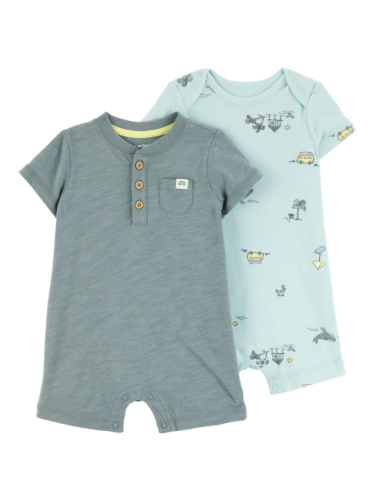 זוג אוברולים קצרים VACATION