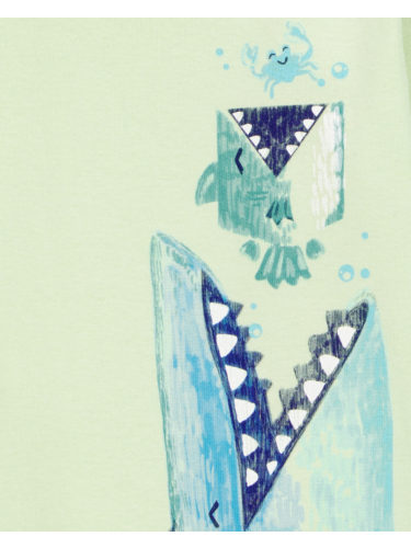 פיג'מה 4 חלקים קצרה כריש