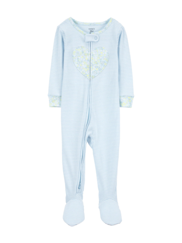 אוברול ארוך פסים לב