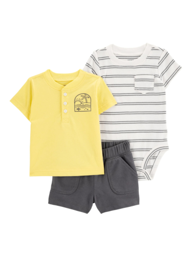 חליפת 3 חלקים הנלי צהובה