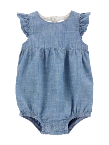 אוברול שמברה קצר לב בגב