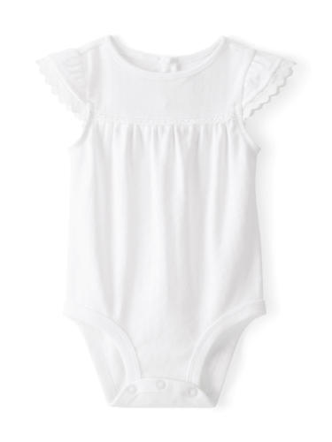 בגד גוף לבן כיווצים