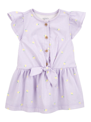 שמלת סריג לימונים סגולה