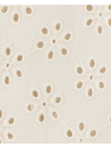 שמלת תחרה שוויצרית אבן