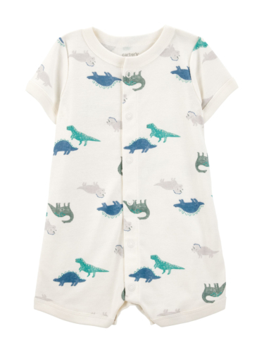 אוברול שמנת קצר דינוזאורים