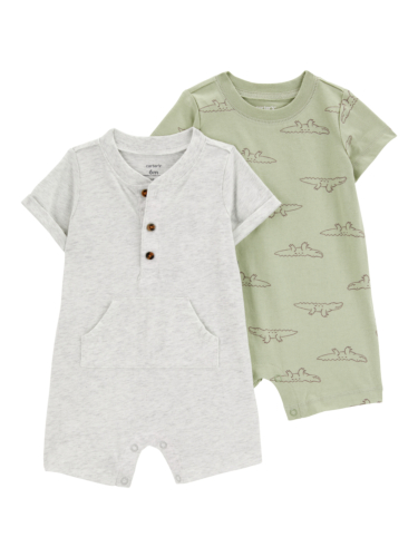 זוג אוברולים קצרים תנינים