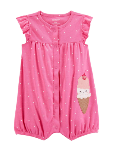 אוברול ורוד קצר גלידה