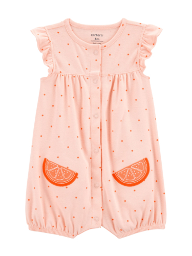 אוברול כתום קצר כיסי תפוז